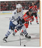 Toronto Maple Leafs V New Jersey Devils #1 Wood Print