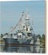 Uss North Carolina Battleship #1 Wood Print
