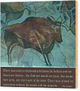 Val Kilmer On The Bison Wood Print