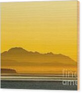 Whidbey Island Sunset #1 Wood Print
