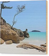 Whitehaven Beach Whitsunday Island #1 Wood Print