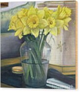 Yellow Daffodils Wood Print