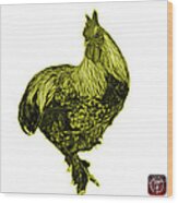 Yellow Rooster - 3166 Fs #1 Wood Print