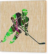 Hockey #12 Wood Print