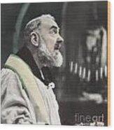 Padre Pio Wood Print