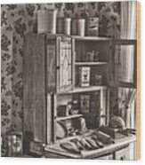 1800s Kitchen Wood Print