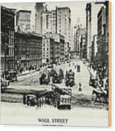 1900 Wall Street New York City Wood Print