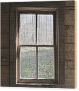 1903 Window Cataloochee Wood Print