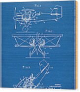 1931 Aircraft Emergency Floatation Patent Blueprint Wood Print