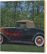 1932 Ford Cabriolet Hot Rod Wood Print