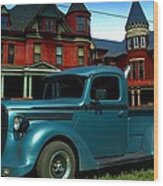1938 Ford Custom Pickup Truck Wood Print