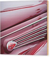 1938 Lincoln-zephyr Convertible Coupe Side Emblem Wood Print