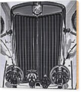 1939 Mg Classic In Black And White Wood Print