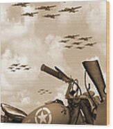 1942 Indian 841 - B-17 Flying Fortress' Wood Print
