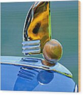 1942 Lincoln Continental Cabriolet Hood Ornament Wood Print