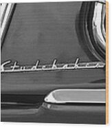 1953 Studebaker Champion Starliner Side Emblem Wood Print