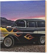 1957 Chevrolet Shorty Wagon Wood Print