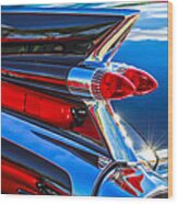 1959 Cadillac Eldorado Taillight -097c Wood Print