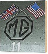 1959 Mg Ex181 Hood Emblem Wood Print