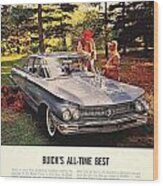 1960 - Buick Lesabre Sedan Advertisement - Color Wood Print