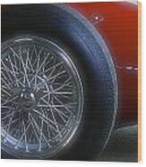 1960 Ferrari 246 Dino Front Wheel Wood Print