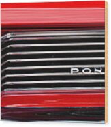 1962 Pontiac Catalina Sd Grille Wood Print