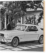 1964 Ford Mustang Wood Print