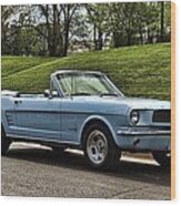 1965 Mustang Convertible Wood Print