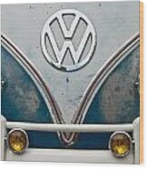 1965 Vw Volkswagen Bus Wood Print