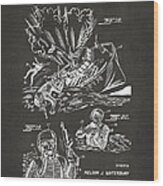 1968 Bulletproof Patent Artwork Figure 18 Gray Wood Print