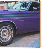 1971 Challenger Side View Wood Print