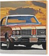 1971 Oldsmobile Cutlass Wood Print