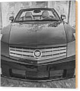 2007 Cadillac Xlr Sports Car Painted Bw Wood Print