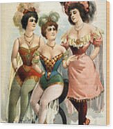 American Burlesque Costumes, 1899 #2 Wood Print