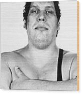 Andre The Giant #2 Wood Print