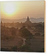 Bagan Ancient Site, Myanmar, Burma #2 Wood Print
