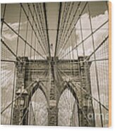 Brooklyn Bridge #4 Wood Print