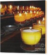 Church Candles #2 Wood Print