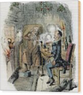 Dickens Christmas Carol, 1843 #2 Wood Print