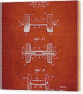Dumbbell Patent Drawing From 1927 #3 Wood Print