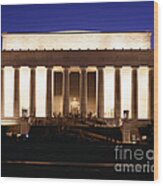 Dusk View Of The Lincoln Memorial #2 Wood Print