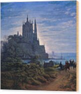 Gothic Church On A Rock By The Sea #2 Wood Print