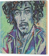 Jimi Hendrix 1 #1 Wood Print