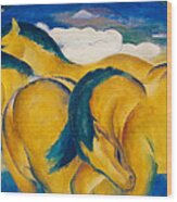 Little Yellow Horses, 1912 Wood Print