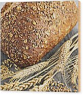 Loaf Of Multigrain Bread 2 Wood Print