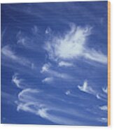 Mares Tail Cirrus Clouds #2 Wood Print