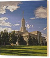 Mount Timpanogos Lds Temple #2 Wood Print