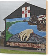 Mural In Shankill, Belfast, Ireland #2 Wood Print