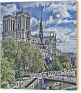 Notre Dame #2 Wood Print