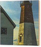 Point Judith Lighthouse #2 Wood Print